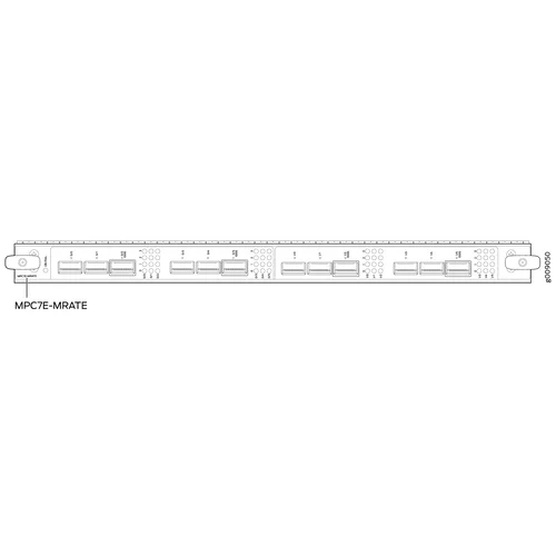 Линейная карта Juniper MPC7E (Multi-Rate) 12 ports — 40-Gbps and 100-Gbps port speeds